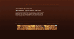 Desktop Screenshot of cryptidsi.org